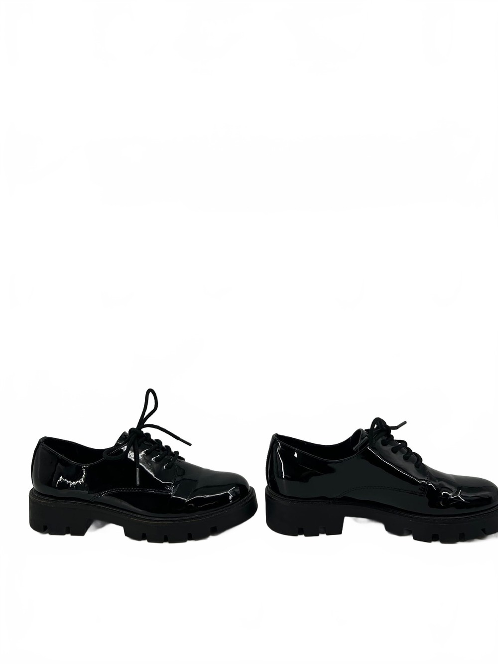 White Mountain Black Patent Leather Sneakers | Men’s Size 7